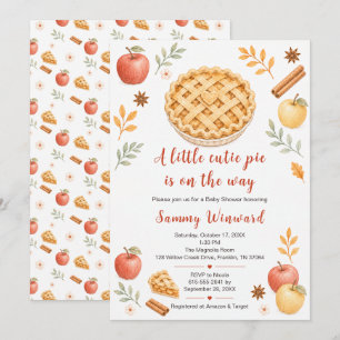 Apple Pie Herfst Baby Shower Kaart