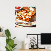 Apple Pie - Illustratie Art Style Poster (Thuiskantoor)