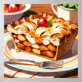 Apple Pie - Illustratie Art Style Poster (Voorkant)