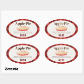 Apple Pie Label voor Bakkerijdozen (Vel)