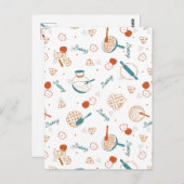 Apple Pie Lover Pattern Briefkaart (Voorkant / Achterkant)