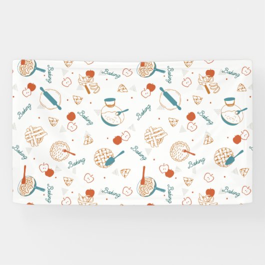 Apple Pie Lover Pattern Spandoek (Horizontaal)