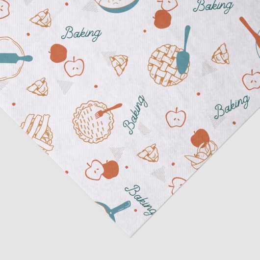 Apple Pie Lover Pattern Tissuepapier (Detail)
