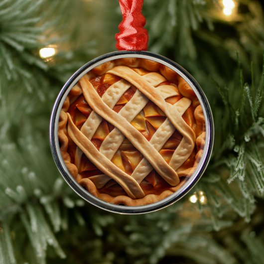 Apple Pie Metalen Ornament (Boom)