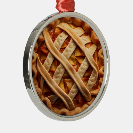 Apple Pie Metalen Ornament (Rechts)
