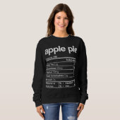 Apple Pie Nutrition Feit Funny Thanksgiving Chris Trui (Voorkant volledig)