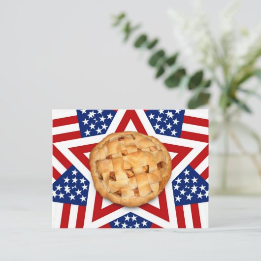 Apple Pie op sterren & Stripes Briefkaart (Staand voorkant)