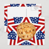 Apple Pie op sterren & Stripes Briefkaart (Voorkant / Achterkant)