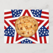 Apple Pie op sterren & Stripes Briefkaart (Voorkant)