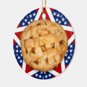 Apple Pie op sterren & Stripes Keramisch Ornament (Links)