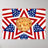 Apple Pie op sterren & Stripes Poster (Voorkant)