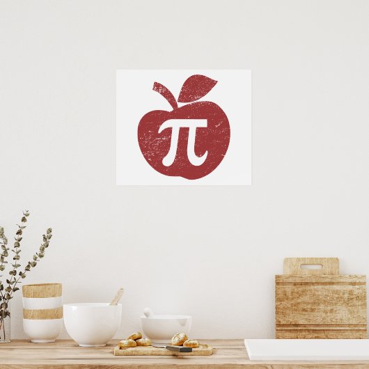 Apple Pie Pi Day Poster (Keuken)