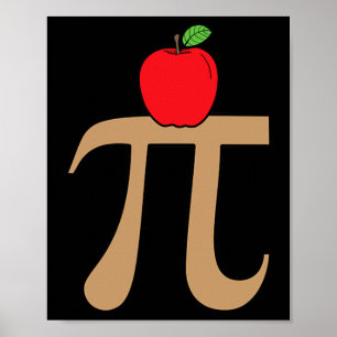 Apple Pie Pi Wiskunde Pun Poster