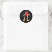 Apple Pie Pi Wiskunde Pun Ronde Sticker (Tas)