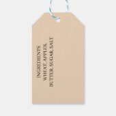 APPLE PIE rechthoekig Cadeaulabel (Achterkant)