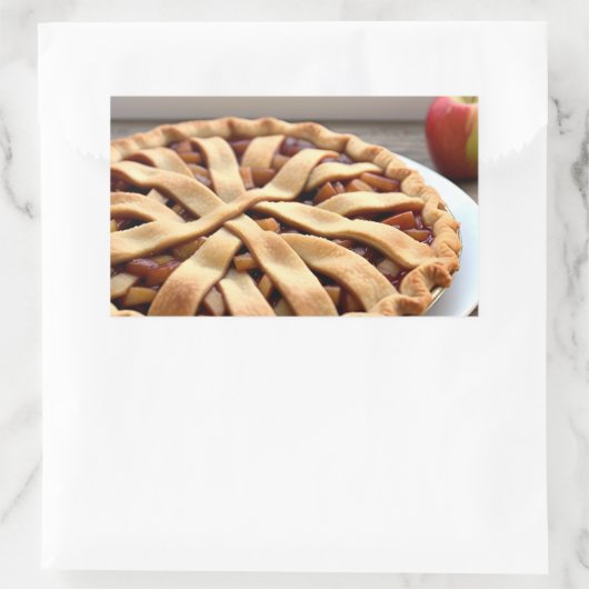 Apple Pie Rechthoekige Sticker (Tas)