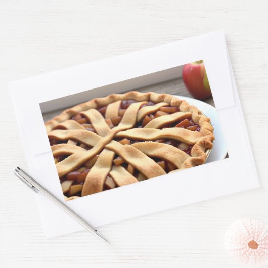 Apple Pie Rechthoekige Sticker (Envelop)