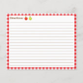 Apple Pie Recipe Red Gingham Recipe (Achterkant)