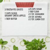 Apple Pie Recipe Theedoek (Gevouwen)