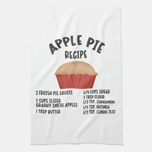 Apple Pie Recipe Theedoek (Verticaal)