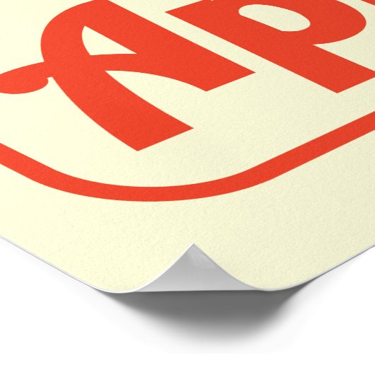 Apple Pie Retro Aesthetic Diner Promo Poster (Hoek)