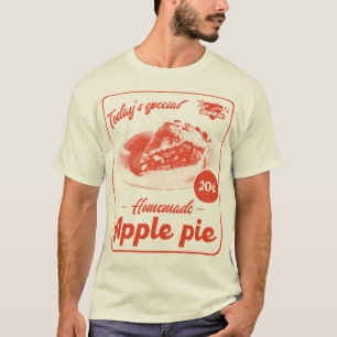 Apple Pie Retro Aesthetic Diner Promo Poster T-shirt