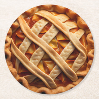 Apple Pie Ronde Kartonnen Onderzetter