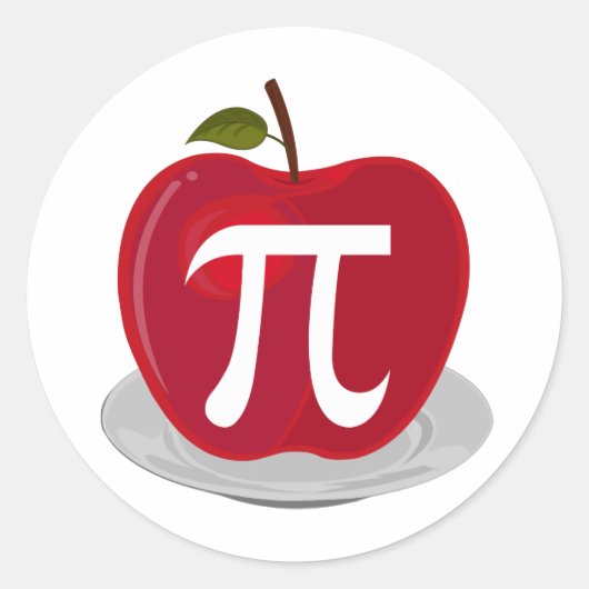 Apple Pie Ronde Sticker (Voorkant)