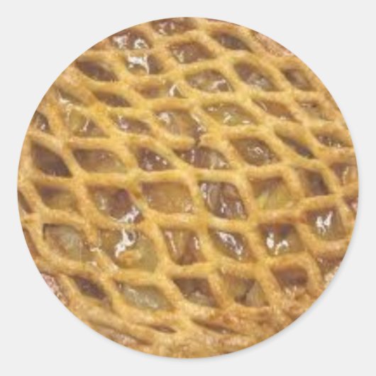 Apple Pie Ronde Sticker (Voorkant)