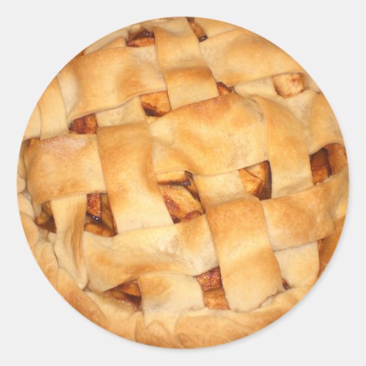 Apple Pie Ronde Sticker (Voorkant)