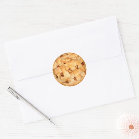 Apple Pie Ronde Sticker (Envelop)