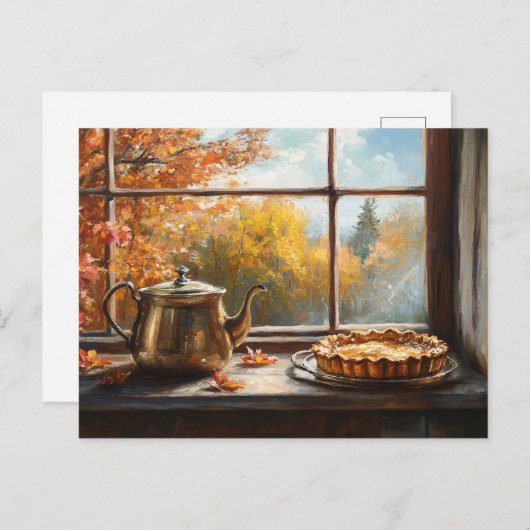 Apple Pie Rustic Kitchen Setting Briefkaart (Voorkant / Achterkant)