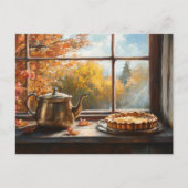 Apple Pie Rustic Kitchen Setting Briefkaart (Voorkant)