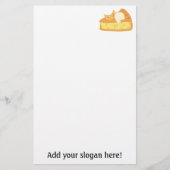 Apple Pie Slice Afbeelding: Tekst toevoegen om aan Briefpapier (Voorkant)