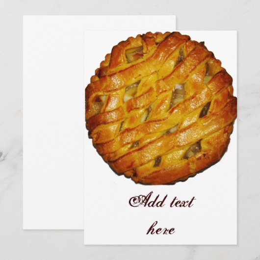 Apple Pie_ Uitnodiging (Voorkant / Achterkant)