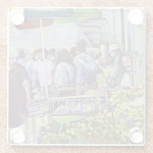 Apple Pie vereist appels Glazen Onderzetter (Achterkant)