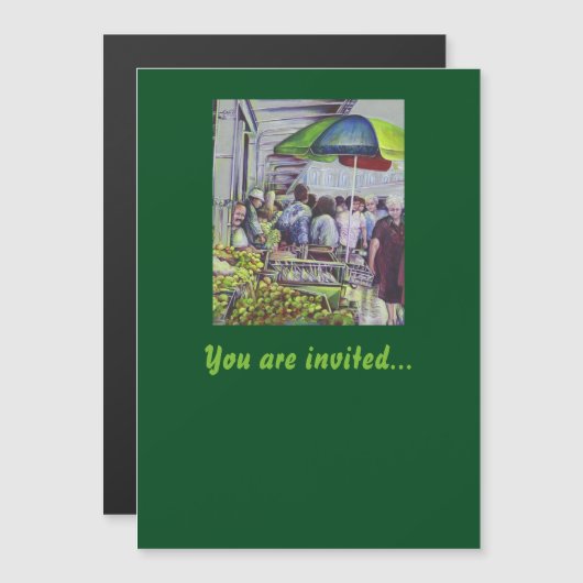 Apple Pie vereist appels Magnetische Uitnodiging (Voorkant / Achterkant)