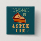 Apple Pie Vierkante Button 5,1 Cm (Voorkant)