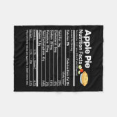 Apple Pie Voeding Feiten Leuke Thanksgiving Kerstm Fleece Deken (Voorkant (Horizontaal))