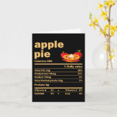 Apple Pie Voeding Feiten Leuke Thanksgiving Kerstm Kaart (Gele Bloem)