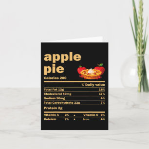 Apple Pie Voeding Feiten Leuke Thanksgiving Kerstm Kaart