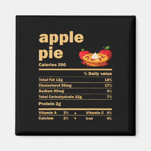 Apple Pie Voeding Feiten Leuke Thanksgiving Kerstm Magneet