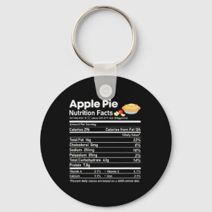Apple Pie Voeding Feiten Leuke Thanksgiving Kerstm Sleutelhanger