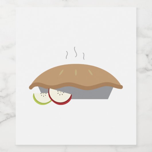 Apple Pie Wijn Etiket (Enkel label)