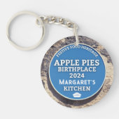 Apple Pies Blue Plaque Sleutelhanger (Voorkant)