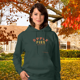 Apple Pies Seizoen Vibes Personaliseer Naam Hoodie