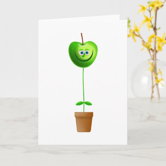 Apple Plant Kaart (Gele Bloem)