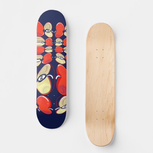 Apple Pop Skateboard Deck (Voorkant)