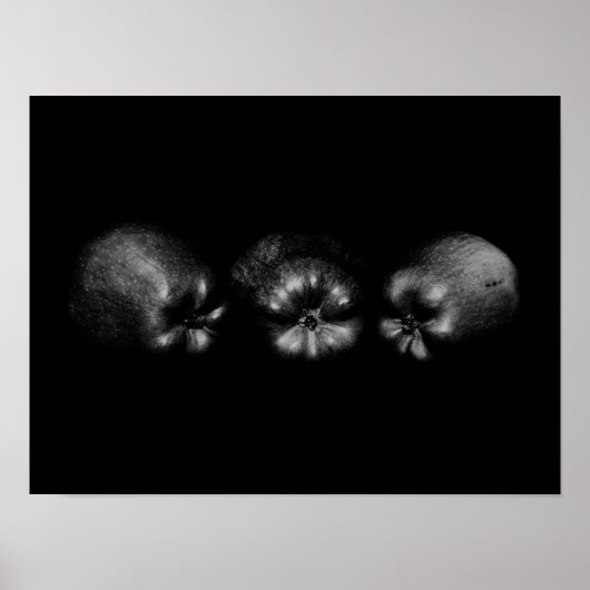 Apple Portret Fine Art Classy Elegant Fun Unique Poster (Voorkant)