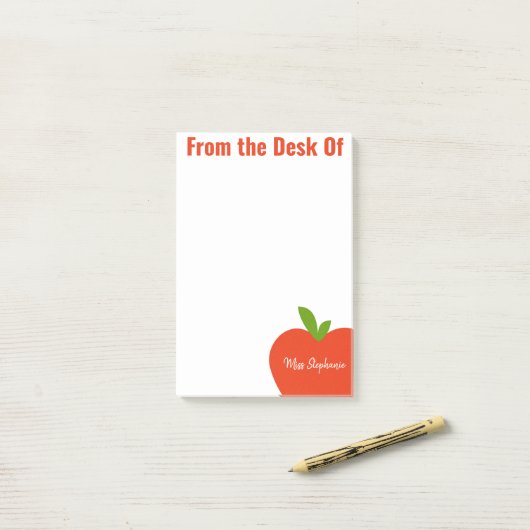 Apple Post It Notes for Teachers (Op bureau)